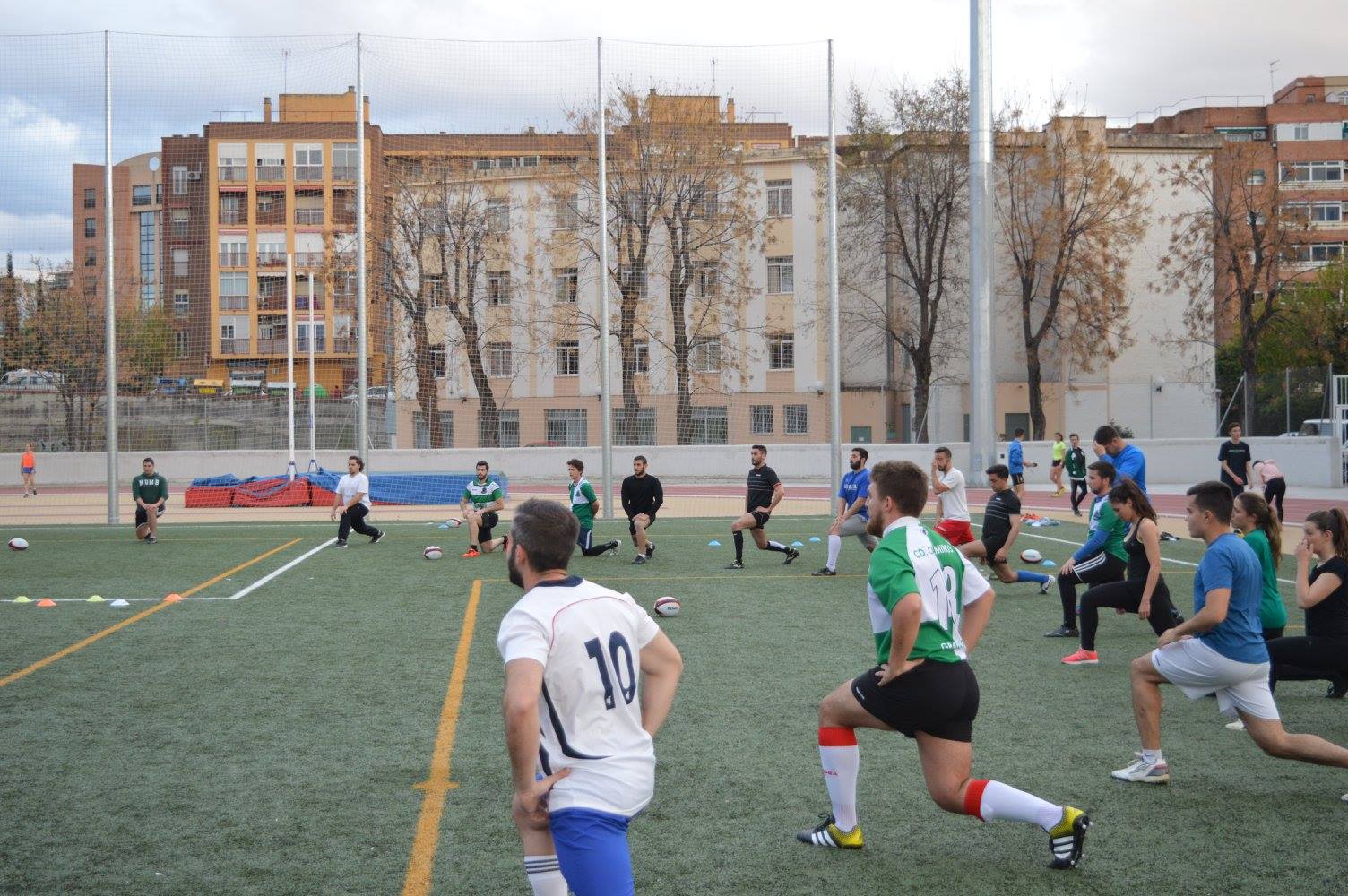 Estiramientos tod@s junt@s