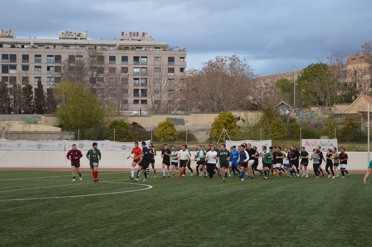 Calentamiento en grupo